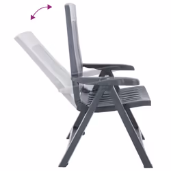 VidaXL 48761 chaise d'extérieur Terrace Plastique Anthracite - Vue supplémentaire 5