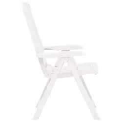 VidaXL 48766 chaise d'extérieur Terrace Plastique Blanc - Vue supplémentaire 4