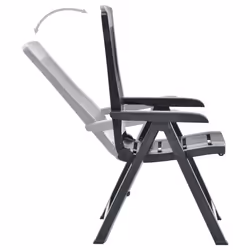 VidaXL 48768 chaise d'extérieur Terrace Plastique Anthracite - Vue supplémentaire 6
