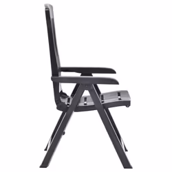 VidaXL 48768 chaise d'extérieur Terrace Plastique Anthracite - Vue supplémentaire 7