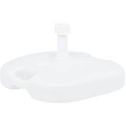 Vidaxl - Socle de parasol rempli de sable/d'eau 16 l Blanc Plastique