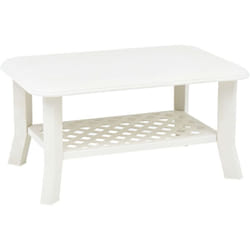 Vidaxl - Table basse Blanc 90x60x46 cm Plastique