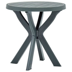 vidaXL Table de bistro Blanc Ø70 cm Plastique - TU