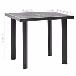 VidaXL 48804 table de jardin Anthracite - Vue supplémentaire 5