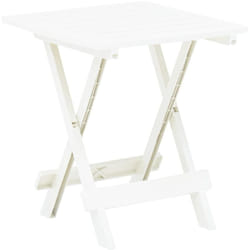 vidaXL Table pliable de jardin blanc 45x43x50 cm plastique