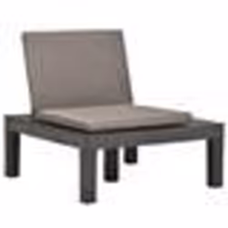 VidaXL 48826, Terrace, Siège rembourré, Plastique, Marron, 780 mm, 780 mm