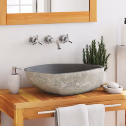 Description générale Ce lavabo de forme ovale, en pierre naturelle de rivière, apporte une touche d'élégance à toute salle de ...