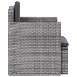 VidaXL 45781 chaise d'extérieur Terrace Siège rembourré Polyuréthane, Acier Gris