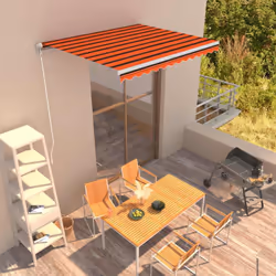 Créez un endroit agréable et frais sur votre terrasse et protégez-vous des rayons UV avec notre auvent rétractable manuel ! C ...