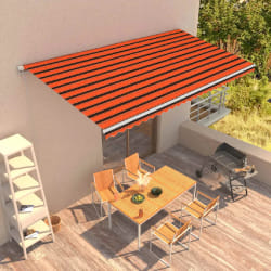 vidaXL Auvent rétractable automatique 600x300 cm