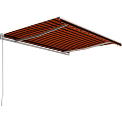 Vidaxl - Auvent manuel rétractable 400x300 cm Orange et marron
