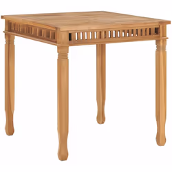 Cette table de salle à manger en teck solide ajoutera une touche de sophistication et de raffinement à votre jardin, patio ou ...