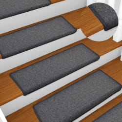 VidaXL Tapis d'escalier - Gris foncé