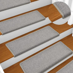 Vidaxl Tapis d'Escalier Gris Clair