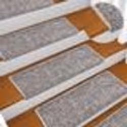 vidaXL Tapis d'escalier 15 pcs 65x21x4 cm Gris