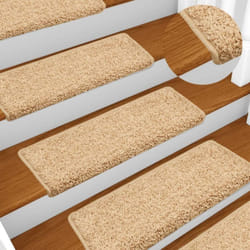 Vidaxl - Tapis d'escalier 15 pcs 65x21x4 cm Marron