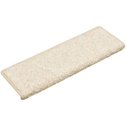 Tapis d'escalier 15 pcs 65x21x4 cm Blanc vidaXL