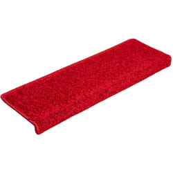 vidaXL Tapis d'escalier 15 pcs 65x21x4 cm Rouge