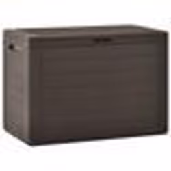 vidaXL Boîte de rangement de jardin Marron 78x44x55 cm - TU