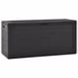 vidaXL Boîte de rangement de jardin Anthracite 116x44x55 cm - TU