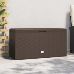 vidaXL Boîte de rangement de jardin Marron 114x47x60 cm - TU
