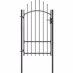 Ce portail de jardin sera une porte d'entrée pratique au style moderne pour isoler votre jardin du monde extérieur. Très stab ...