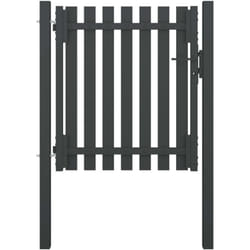 vidaXL Portail de clôture de jardin Acier 1x1,25 m Anthracite
