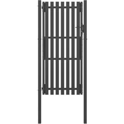 Vidaxl - Portail de clôture de jardin Acier 1x2,5 m Anthracite
