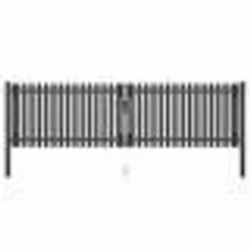 vidaXL Portail de clôture de jardin Acier 4x1,25 m Anthracite
