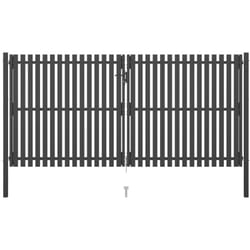 Vidaxl - Portail de clôture de jardin Acier 4x2,25 m Anthracite