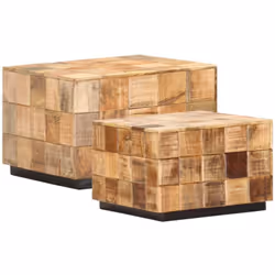 Notre ensemble de table basse en bois de style antique convient à n’importe quelle pièce de votre maison. Ces tables basses p ...
