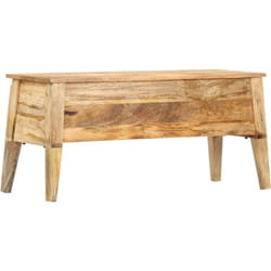 Boîte de rangement 99x35x48 cm Bois de manguier solide Vidaxl