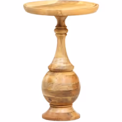 Notre table d'appoint en bois dégage un charme vintage et constitue un supplément frappant à votre espace intérieur ou extéri ...