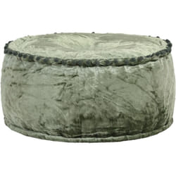 Vidaxl - Pouf Rond Velours 40x20 cm Vert