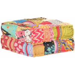 vidaXL Pouf 60x70x36 cm Patchwork Tissu