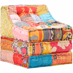 Ajoutez une touche de style exotique à votre intérieur avec notre pouf ! Ce canapé modulable est recouvert d'un tissu doux au ...