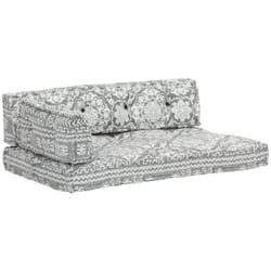 Vidaxl - Coussin de canapé palette Gris clair Tissu Patchwork