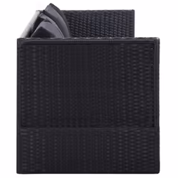 VidaXL 46087 chaise d'extérieur Terrace Siège rembourré Polyester, Polyuréthane, Acier Noir - Vue supplémentaire 5