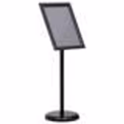 vidaXL Support d'affiche A3 sur pied Noir Alliage d'aluminium