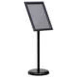 vidaXL Support d'affiche A3 sur pied Noir Alliage d'aluminium