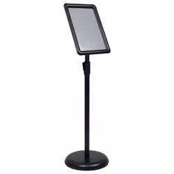 vidaXL Support d'affiche A4 sur pied Noir Alliage d'aluminium