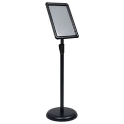 vidaXL Support d'affiche A4 sur pied Noir Alliage d'aluminium