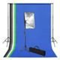 vidaXL Kit de studio photo avec toile de fond et boîte à lumière - TU