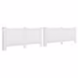 vidaXL Cache-radiateurs 2 pcs Blanc 172x19x81,5 cm MDF