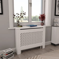 Vidaxl - Cache-radiateurs 2 pcs Blanc 112x19x81,5 cm mdf