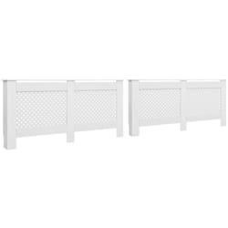 Vidaxl - Cache-radiateurs 2 pcs Blanc 172x19x81,5 cm mdf