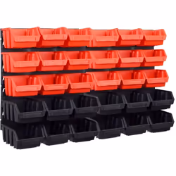 Organisez votre garage, salle de bricolage et atelier grâce à cet ensemble de panneaux muraux et de bacs de rangement. Le sup ...