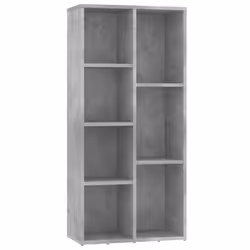 VidaXL 801111, Gris, 7 étagères, Bois, Bois, 500 mm, 250 mm