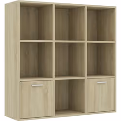 VidaXL 801119, Chêne, 7 étagères, Bois, Bois, 980 mm, 300 mm