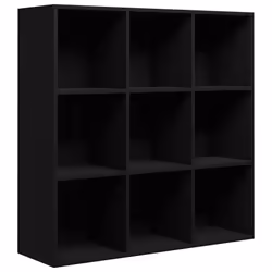 VidaXL 801126, Noir, 9 étagères, Bois, Bois, 980 mm, 290 mm
